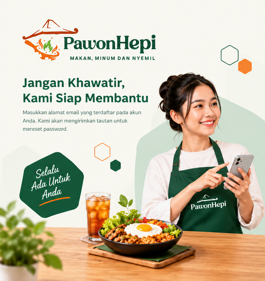 Pawon Hepi Lupa Password Banner